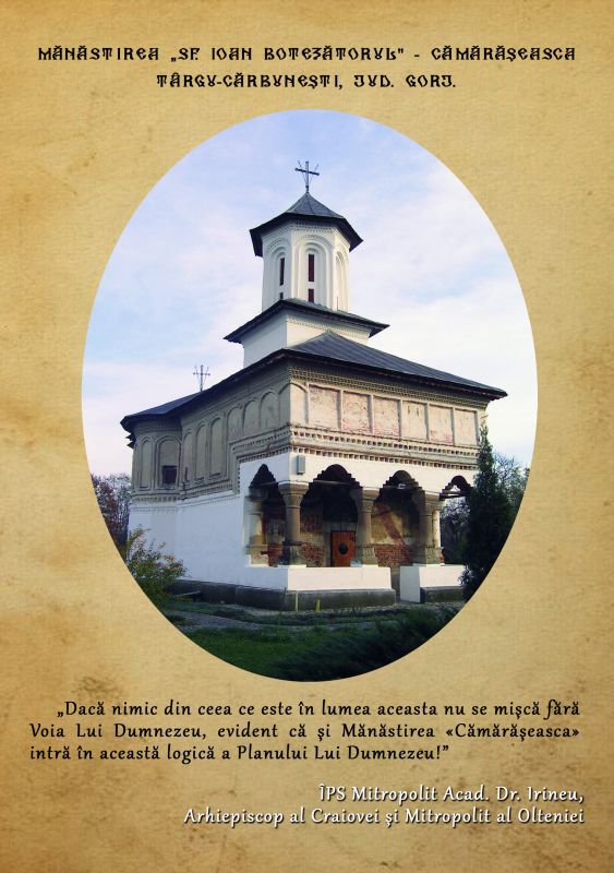 Pliantul Mănăstirii “Sf. Ioan Botezătorul” – Cămărășeasca din Tg. Cărbunești!