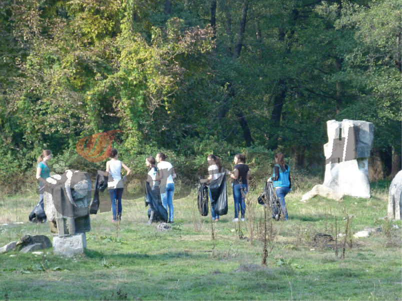 Acţiune de ecologizare în satul lui Brâncuşi