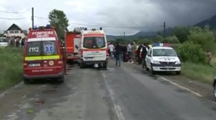 Şase accidente rutiere într-o singură zi