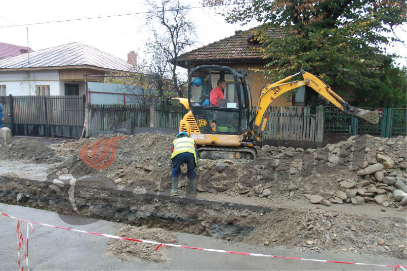 Lucrări de canalizare în plină desfăşurare, pe Meteor şi Panduri