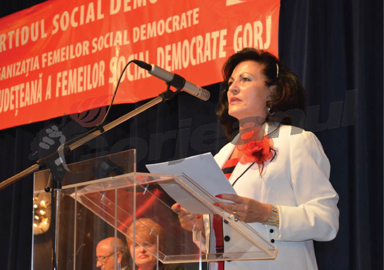 Elvira Şarapatin, realeasă preşedinte peste femeile din PSD Gorj