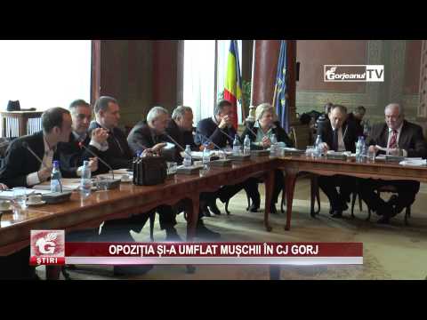 OPOZIȚIA ȘI-A UMFLAT MUȘCHII ÎN CJ GORJ