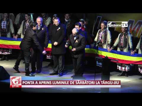 PONTA A APRINS LUMINILE DE SĂRBĂTORI LA TÂRGU JIU