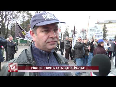 PROTEST FNME ÎN FAȚA UȘILOR ÎNCHISE