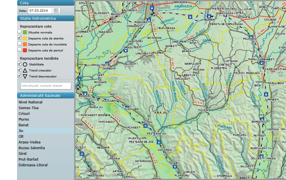 Administratia Bazinala Jiu_Cote atentie_07.03.2014