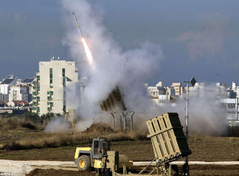 An Israeli 'Iron Dome' fires a missile