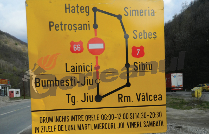 Defileul Jiului chiar a fost închis!