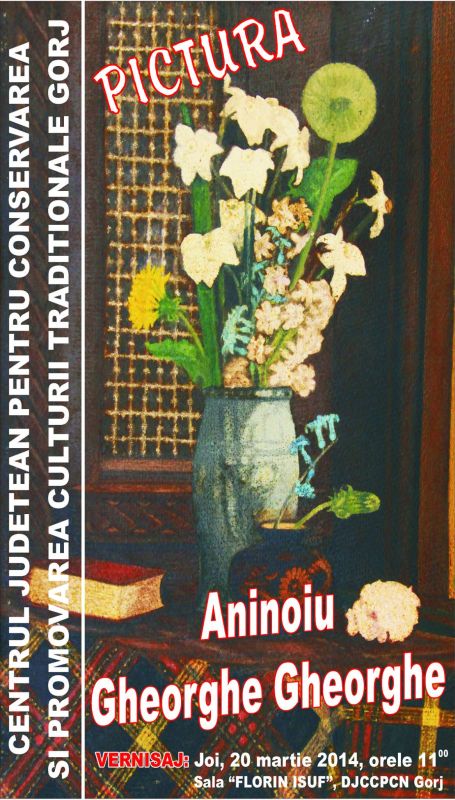 Eveniment artistic, azi, joi, ora 11,00 – Pictură marca ANINOIU, pe simezele Sălii Florin Isuf