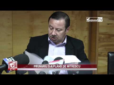 PRUNARIU S-A PLÂNS DE MITRESCU