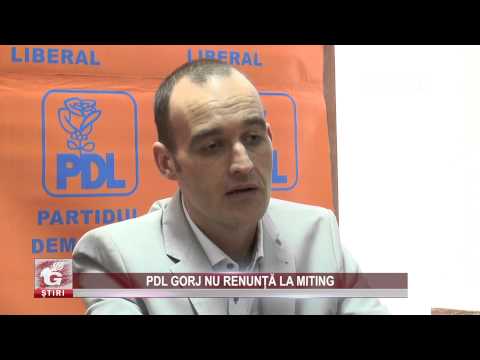 PDL GORJ NU RENUNȚĂ LA MITING