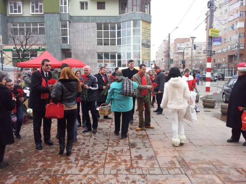 Mărţişor de la social-democraţii gorjeni