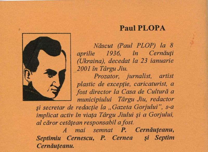 REMEMBER – George Drăghescu – Omagiu Omului de cultură Paul Plopa, secretarul şi graficianul Gazetei Gorjului