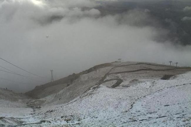 Transalpina, acoperită cu zăpadă