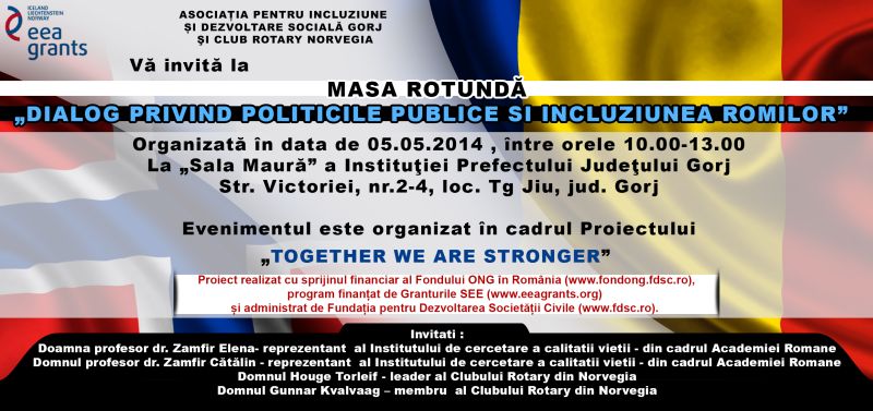 „Dialog privind politicile publice şi incluziunea romilor”