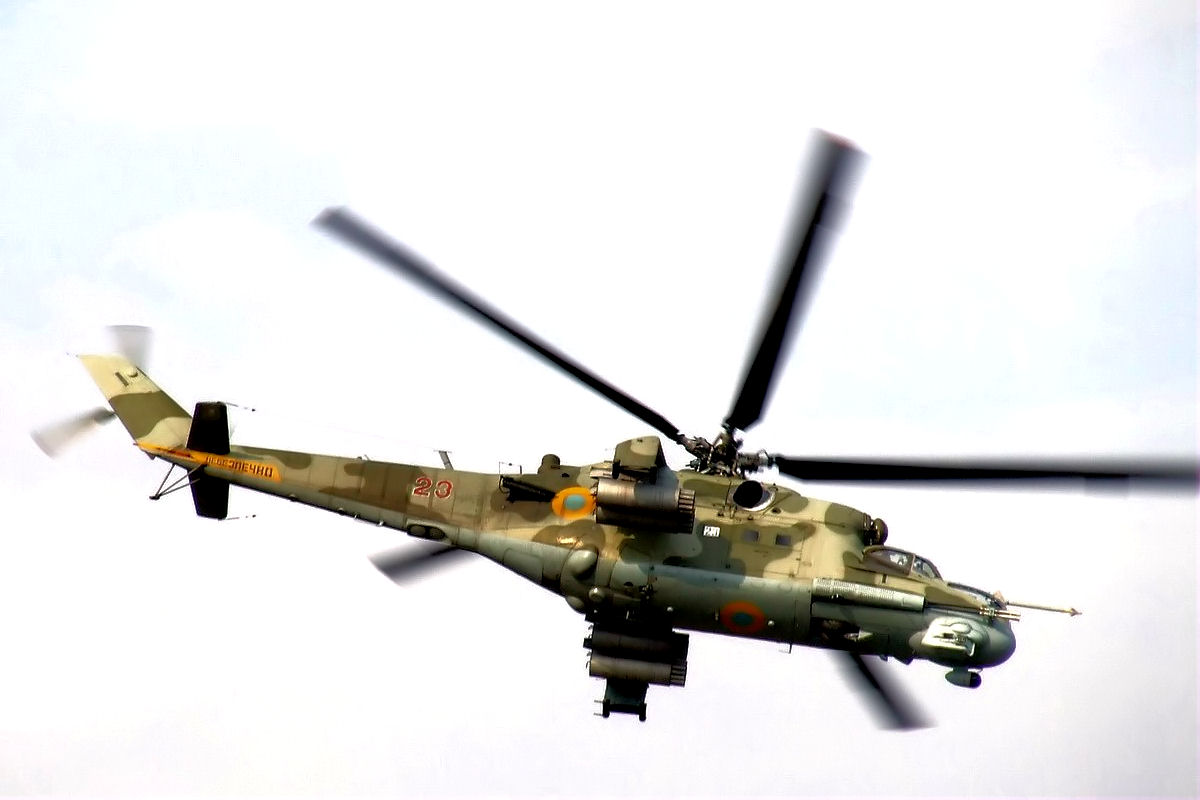 Ukranian Mi-24 Hind attack helicopter