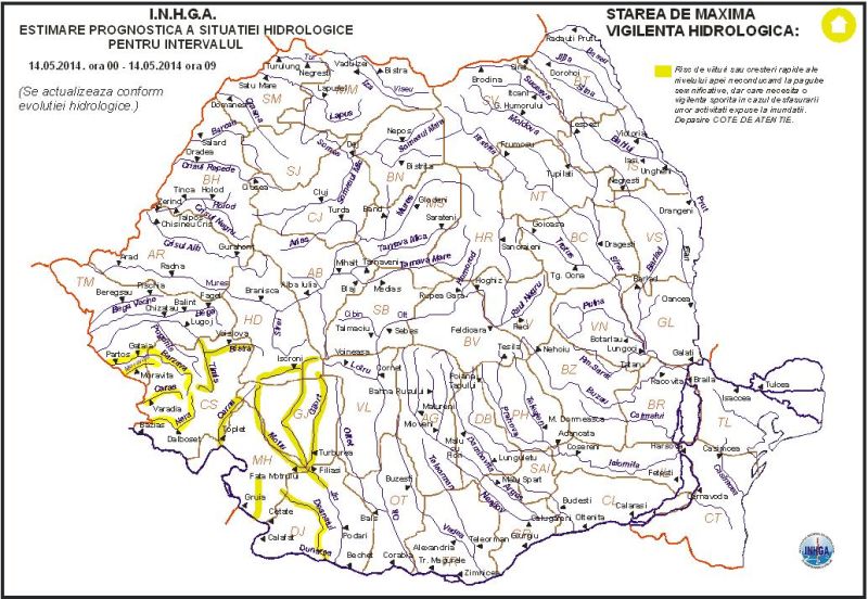 Cod portocaliu pe Jiu