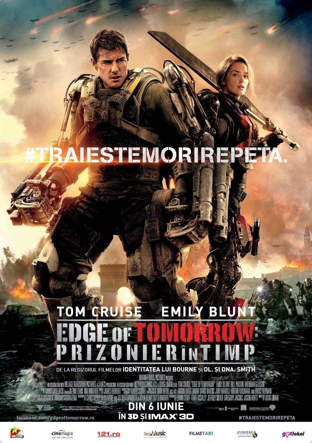 Edge of Tomorrow (2014) Edge of Tomorrow: Prizonier în timp – 16:00(3D), 21:00(3D)