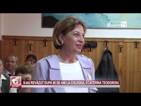 S-AU REVĂZUT DUPĂ 40 DE ANI LA COLEGIUL ECATERINA TEODOROIU
