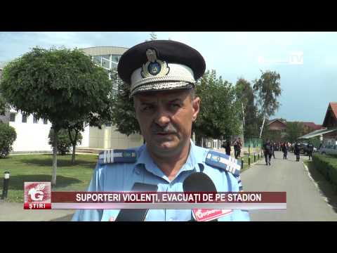 SUPORTERI VIOLENȚI, EVACUAȚI DE PE STADION