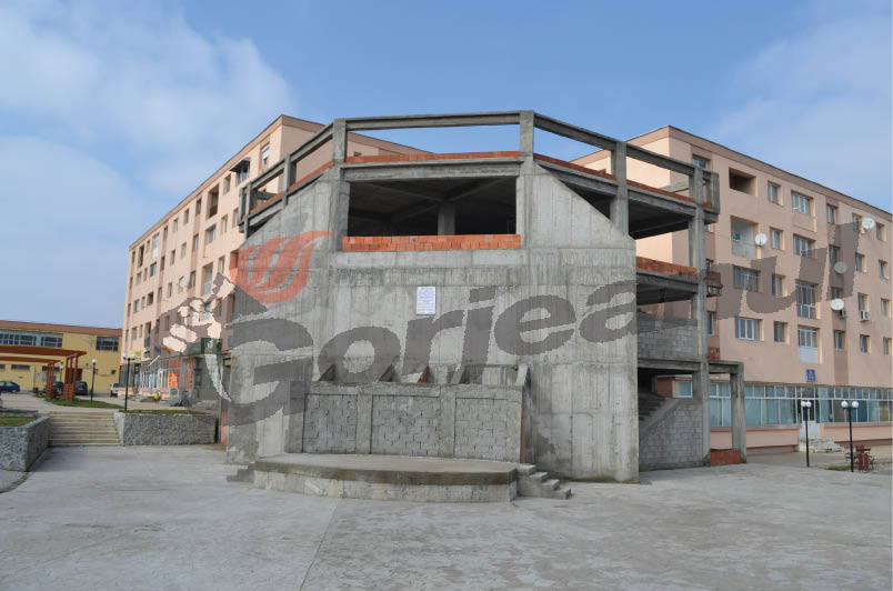 Proiectul trebuia finalizat în urmă cu un an! Ydail a reluat lucrările la clădirea de la intrarea în Turceni