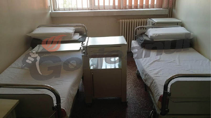 Saloanele Spitalului Judeţean, dotate cu paturile donate de nemţi