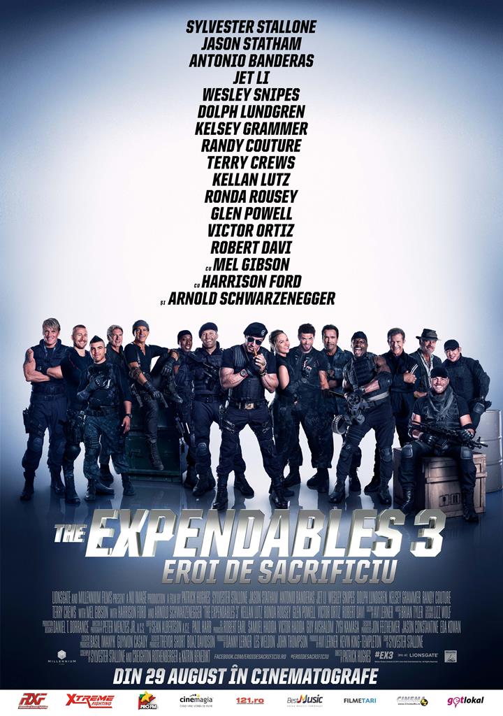 The Expendables 3 (2014) The Expendables 3: Eroi de sacrificiu – 19:00