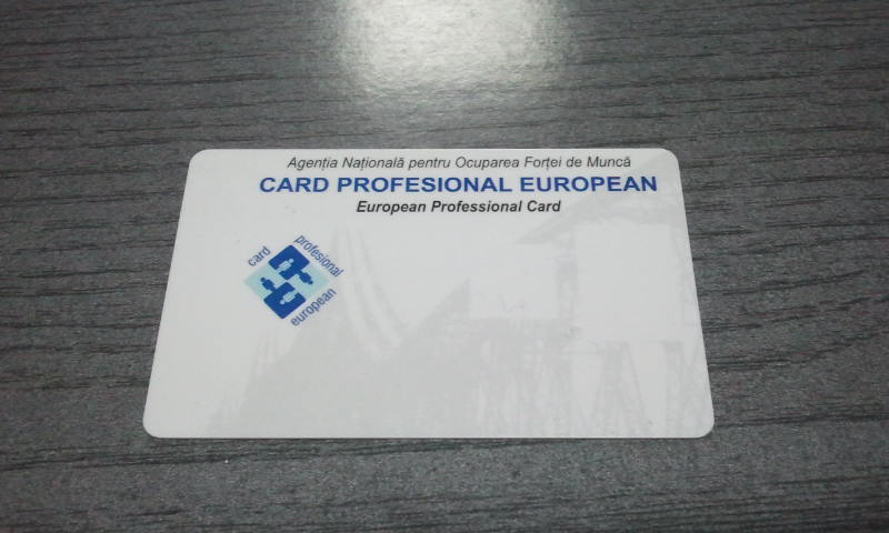 La Gorj, 685 de carduri profesionale europene, eliberate
