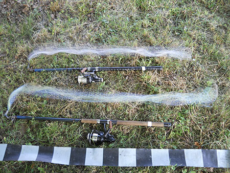 Localnic din Băleşti, prins la pescuit cu „paraşuta”