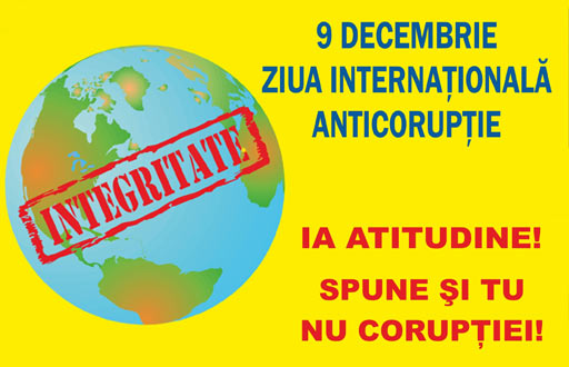 9 DECEMBRIE – Ziua Internaţională Anticorupție