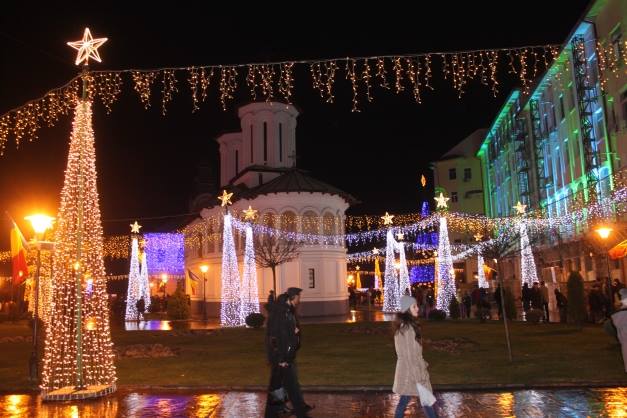 Targu Jiu iluminat festiv