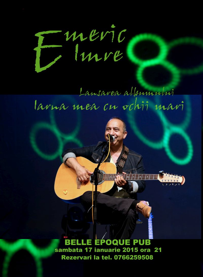 Emeric Imre lansează un nou album la Târgu-Jiu