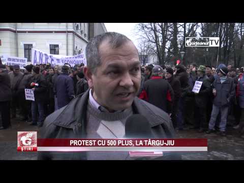 PROTEST CU 500 PLUS, LA TÂRGU-JIU