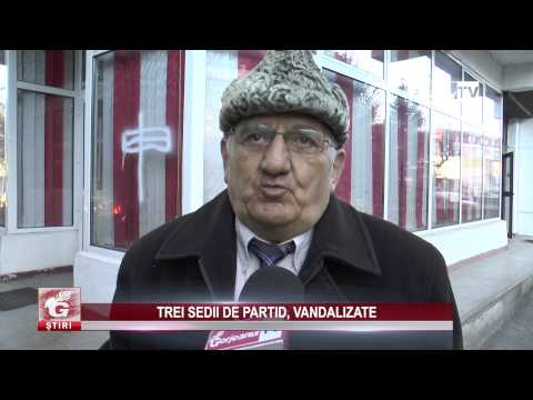 TREI SEDII DE PARTID, VANDALIZATE