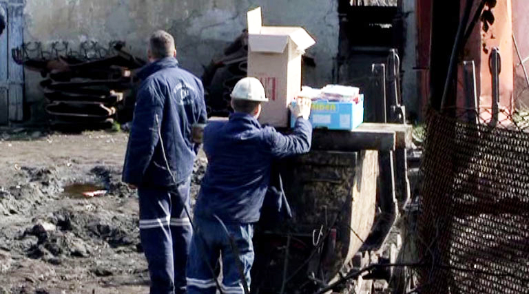 Sindicaliştii Univers, singurii care au hrănit minerii de la Tehomir