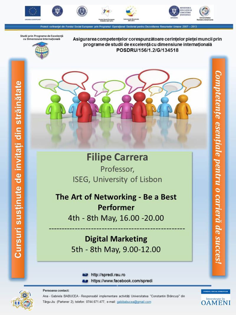 Profesor de la Universitatea din Lisabona, în faţa studenţilor UCB