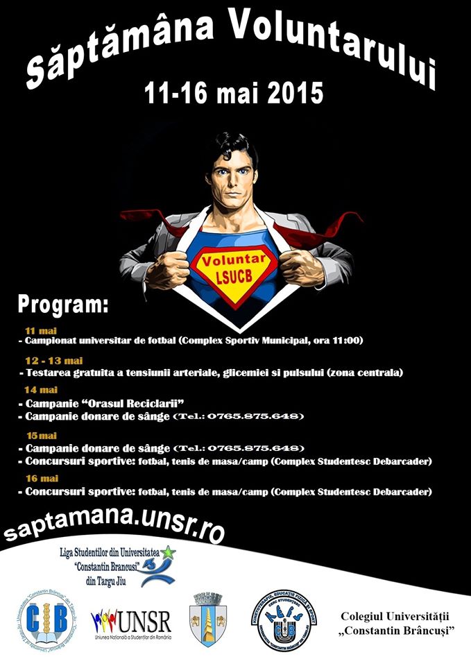 Săptămâna voluntariatului, sărbătorită şi la Târgu-Jiu
