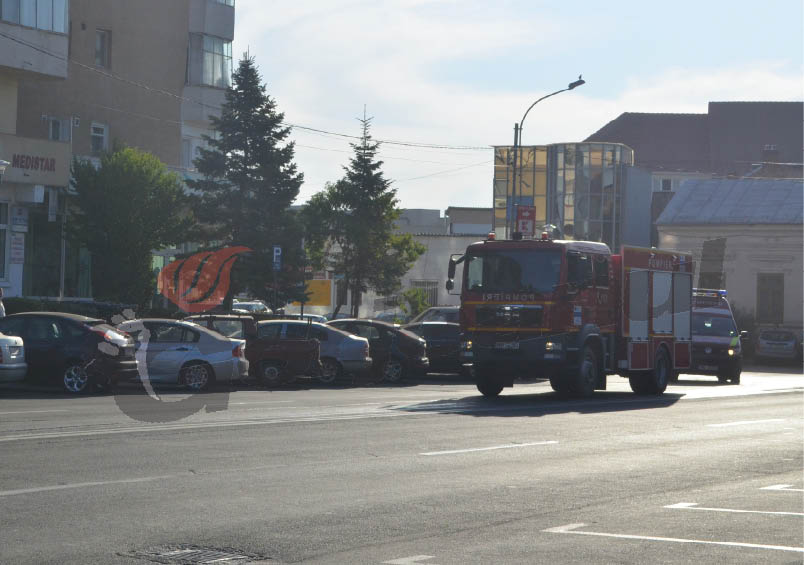 Simulare de incendiu la un hotel din centrul municipiului Târgu-Jiu