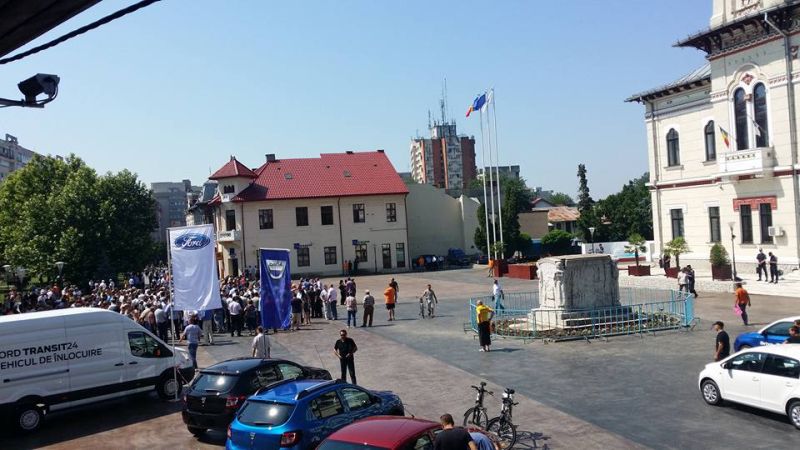 Mitingul PNL de la Târgu-Jiu, la jumătate