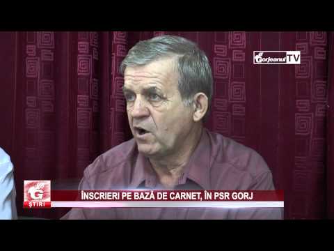 ÎNSCRIERI PE BAZĂ DE CARNET, ÎN PSR GORJ