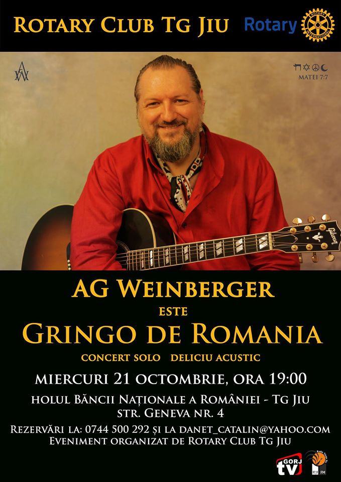 Gringo de România într-un concert extraordinar la Târgu-Jiu
