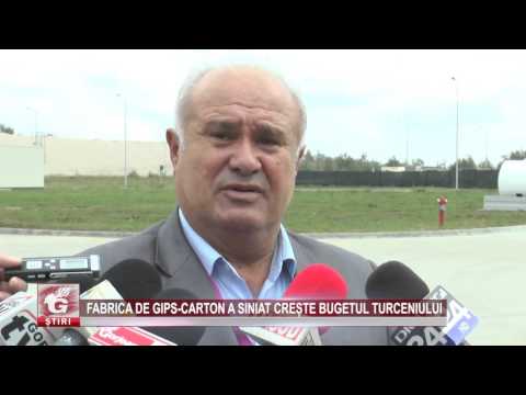 FABRICA DE GIPS-CARTON A SINIAT CREȘTE BUGETUL TURCENIULUI