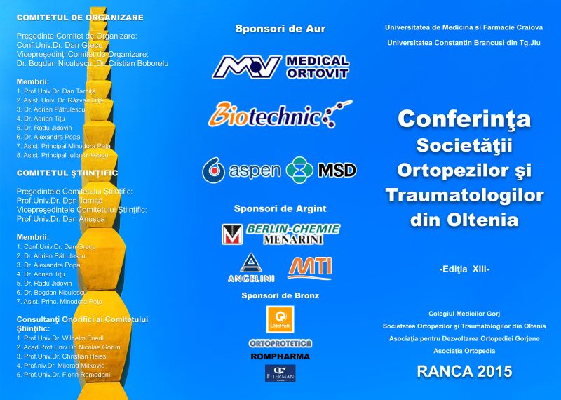 Staţiunea Rânca, gazda Conferinţei Societăţii Ortopezilor şi Traumatologilor din Oltenia