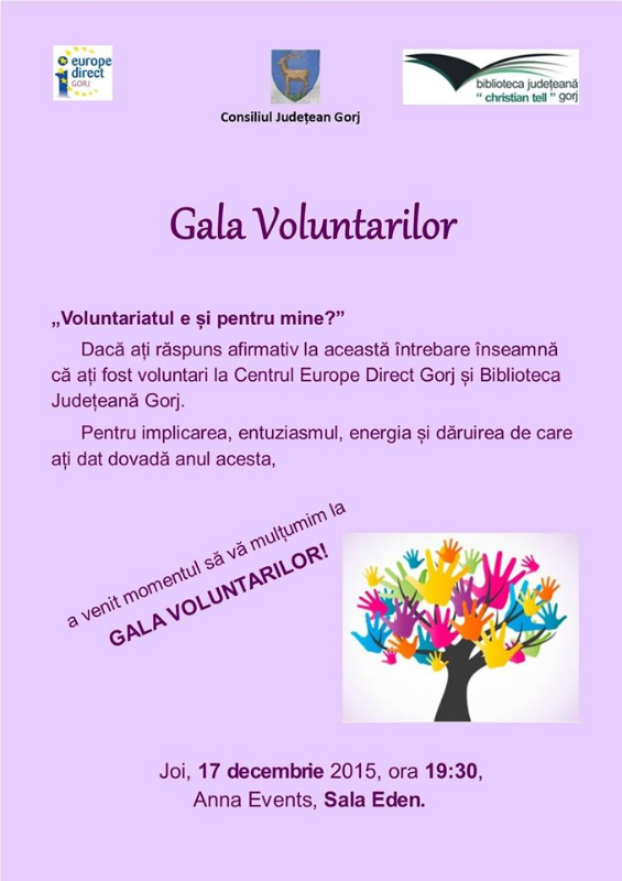 CED Gorj îşi premiază voluntarii