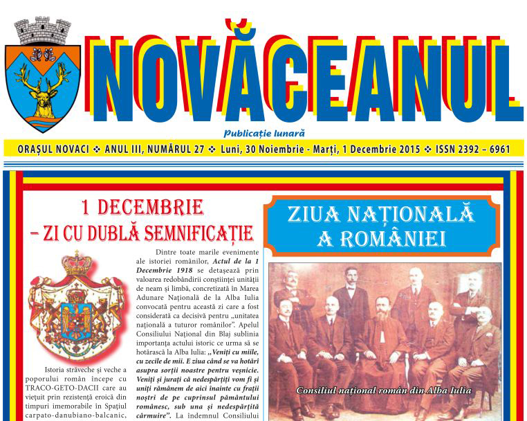 Iubire de cultura naţională şi de locurile natale – Revista NOVĂCEANUL l-a Omagiat pe Poetul Nepereche Mihai Eminescu