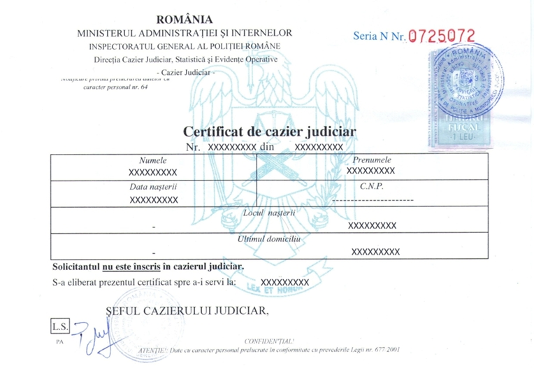 Cazier judiciar mai rapid pentru gorjenii din străinătate