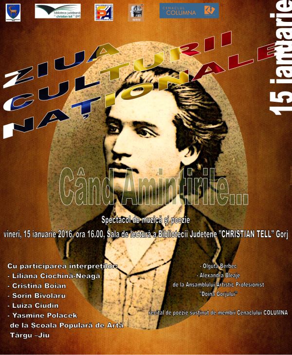 Spectacol de muzică și poezie de Ziua Culturii Naționale
