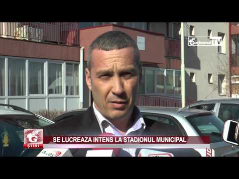 SE LUCREAZĂ INTENS LA STADIONUL MUNICIPAL