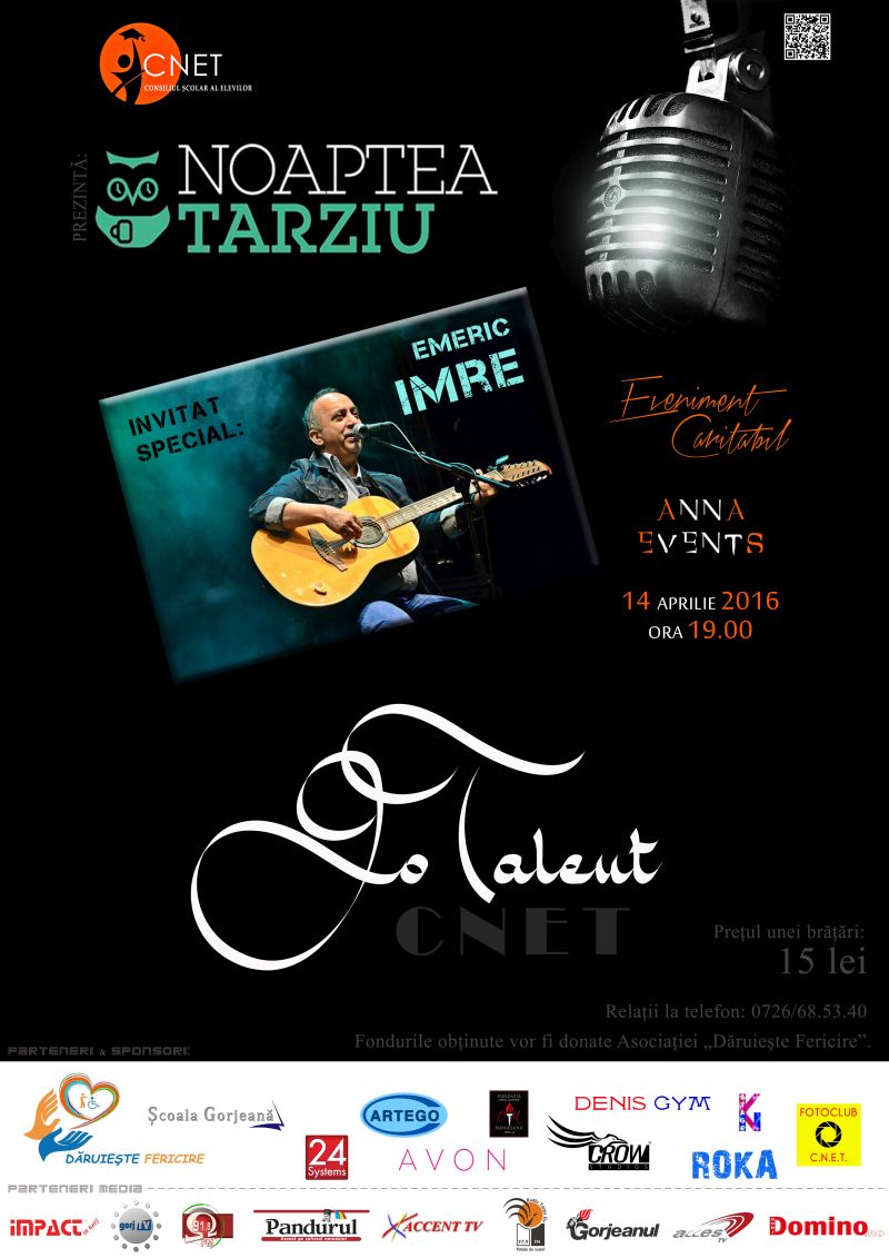 La Târgu-Jiu / Eveniment caritabil sub forma unui spectacol-concurs de talente
