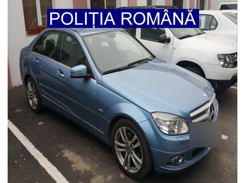 Limuzină furată din Norvegia, confiscată în Gorj