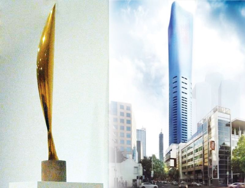 Operă a lui Brâncuşi, model pentru un zgârie-nori din Melbourne